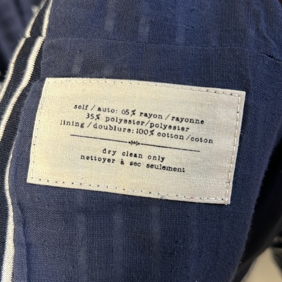 CARTONNIER XS NAVY BLUE AND WHITE STRIPED BOATING JACKET - Picture 5 of 10